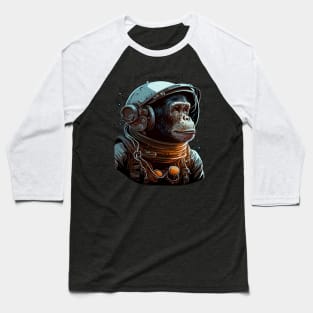 Astronaut Monkey Baseball T-Shirt